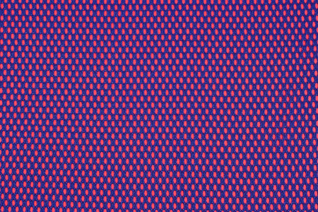 Blue nonwoven fabric on a red background
