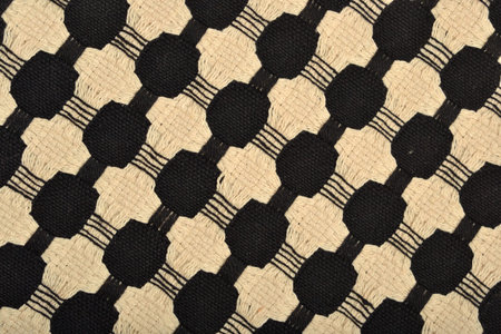 Fabric with a woven ornament as background texture