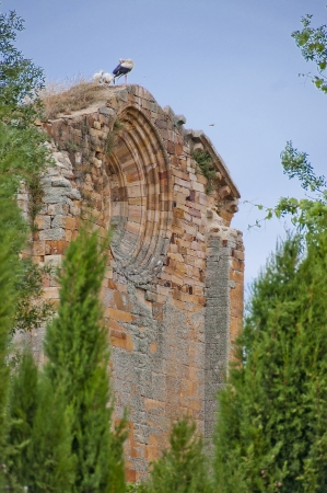 Monastery in Ruins in Zamora Spainの写真素材