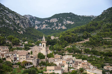 Valdemosa beautiful village on the island of Mallorca in Espa? Aの写真素材