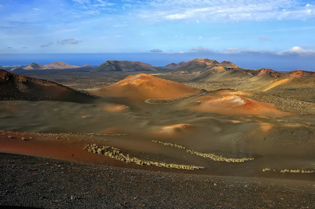 Fire Mountains National Park Timanfaya Lanzarote Spainの写真素材