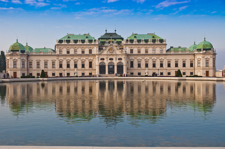 Beautiful view on Schoenbrunn palace in Vienna, Austria.のeditorial素材