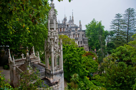Regaleira Palace is situated in the historic center of Sintraのeditorial素材