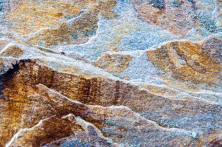 Close-up of colorful stone wallの写真素材