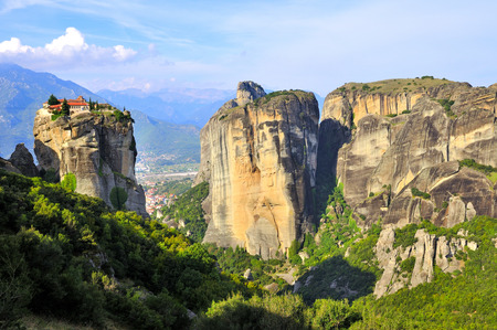 Meteora Monasteries located north of Greece in the region of Thessalyの写真素材