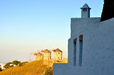 Views of laisla de patmos where St. Paul wrote the apocalypseの写真素材
