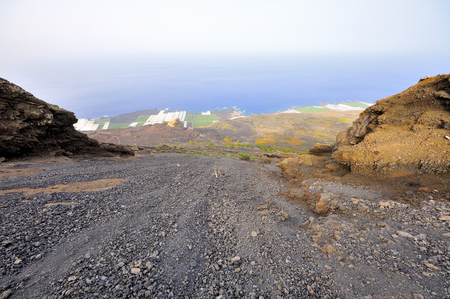 Volcanic landscapes of the island of the palmの写真素材