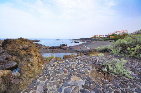 Volcanic landscapes of the island of the palmの写真素材