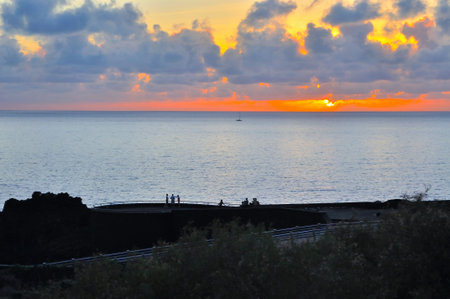 Volcanic landscapes of the island of the palmの写真素材
