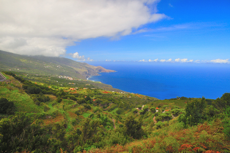 Volcanic landscapes of the island of the palmの写真素材