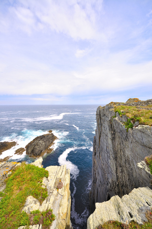Views of the coast of death in Valdovi?o is a municipality of the autonomous community of Galiciaの写真素材