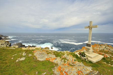 Views of the coast of death in Valdovi?o is a municipality of the autonomous community of Galiciaの写真素材