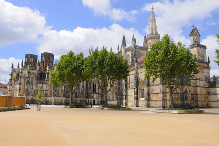 Monastery of Batalha is considered one of the most important monasteries of Portugal.の写真素材