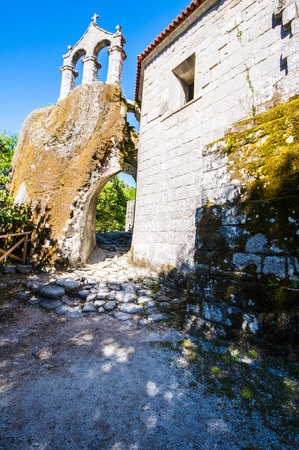 San's Pedro Monastery of Rocks is an ancient monastery in Galicia Spainの写真素材