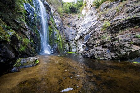 Cataracts of the toxa placed in the region of lalin in galicia spainの写真素材