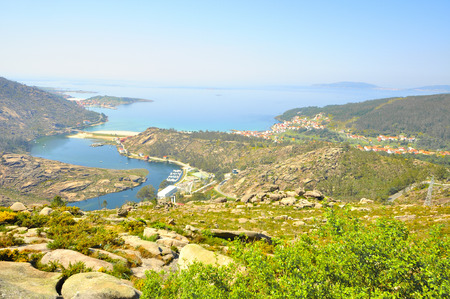 Waterfall of ezaro, or waterfall of xallas is a waterfall of the river Xallas in its mouth to the sea. Located in the municipality of Dumbria, in  Galicia. Spainの写真素材