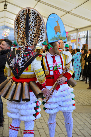 Verin-spain,4-February-2018    Carnival Verin in Galicia Spain one of the most ancient in the worldのeditorial素材