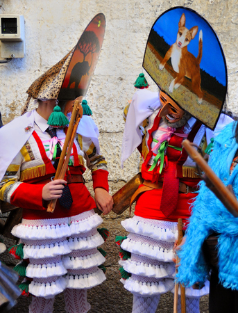 Verin-spain,4-February-2018    Carnival Verin in Galicia Spain one of the most ancient in the worldのeditorial素材
