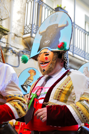 Verin-spain,4-February-2018    Carnival Verin in Galicia Spain one of the most ancient in the worldのeditorial素材