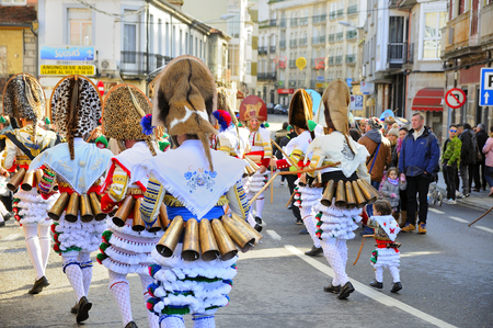 Verin-spain,4-February-2018    Carnival Verin in Galicia Spain one of the most ancient in the worldのeditorial素材
