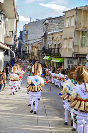Verin-spain,4-February-2018    Carnival Verin in Galicia Spain one of the most ancient in the worldのeditorial素材
