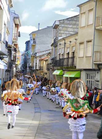 Verin-spain,4-February-2018    Carnival Verin in Galicia Spain one of the most ancient in the worldのeditorial素材