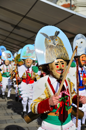 Verin-spain,4-February-2018    Carnival Verin in Galicia Spain one of the most ancient in the worldのeditorial素材