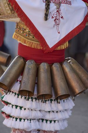 Viana do bolo-spain january.26-2019, Mascarada de viana do bolo in Spain where the annual costume meets the most ancestral costumes of the Galician carnival Spain and Portugalのeditorial素材