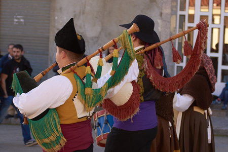 Viana do bolo-spain january.26-2019, Mascarada de viana do bolo in Spain where the annual costume meets the most ancestral costumes of the Galician carnival Spain and Portugalのeditorial素材