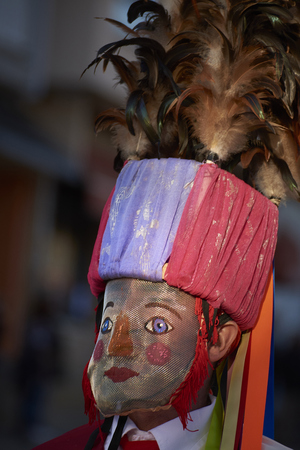 Viana do bolo-spain january.26-2019, Mascarada de viana do bolo in Spain where the annual costume meets the most ancestral costumes of the Galician carnival Spain and Portugalのeditorial素材