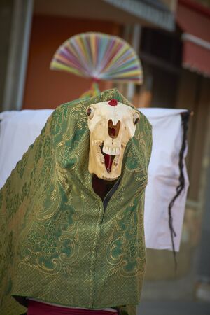 Viana do bolo-spain january.26-2019, Mascarada de viana do bolo in Spain where the annual costume meets the most ancestral costumes of the Galician carnival Spain and Portugalのeditorial素材