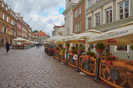 POLAND, WARSAW-SEPTEMBER 17,2019 Views of the city of Poland with its streets, its people and its squaresのeditorial素材