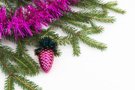 Green tree Christmas decoration holidayの写真素材