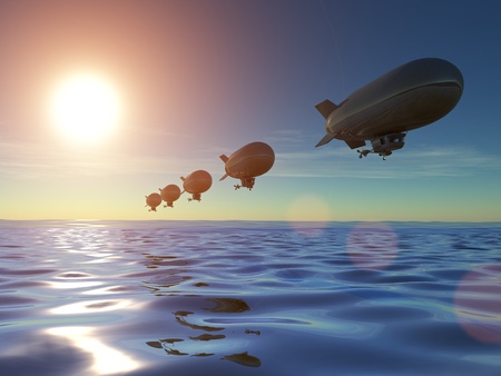 blimpの写真素材