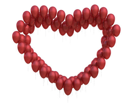 balloon on a white backgroundの写真素材