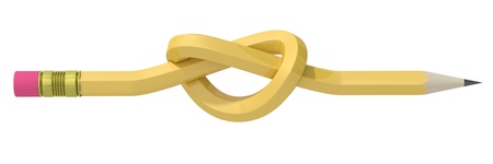 pencil on a white backgroundの写真素材