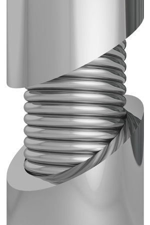 spring om a white backgroundの写真素材