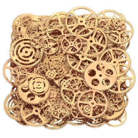 gears on a white background