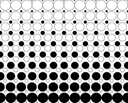 Seamless black and white halftone backgroundのイラスト素材