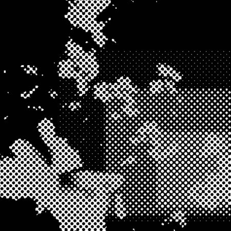 Halftone abstract seamless pattern in white, grey and black colors. Vector modern background for  design.の写真素材