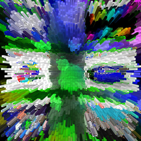 Color Spectrum with rainbow background の写真素材