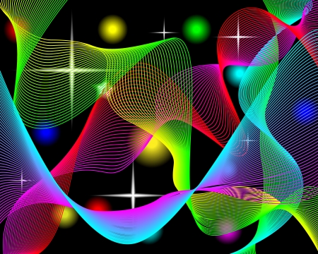 Abstract background consisting of a set of curves for the designers for various necessities のイラスト素材