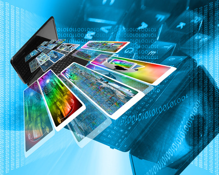 Many many different images on the theme the Internet and high-tech.の写真素材