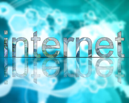 Many abstract images on the theme of computers, Internet and high technology.の写真素材