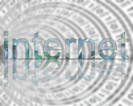 Many abstract images on the theme of computers, Internet and high technology.の写真素材