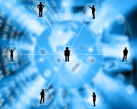 Many abstract images on the theme of computers, Internet and high technology.の写真素材