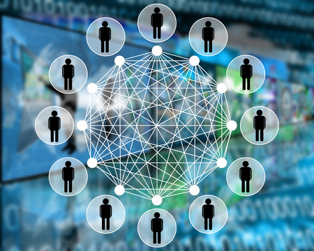 Many abstract images on the theme of computers, Internet and high technology.の写真素材