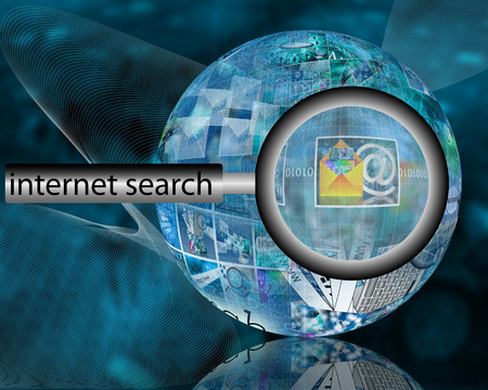 Many abstract images on the theme of computers, Internet and high technology.の写真素材