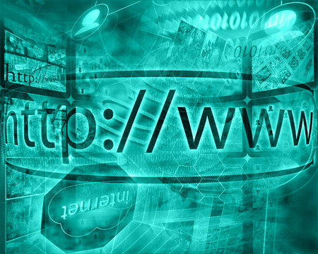 Many abstract images on the theme of computers, Internet and high technology.の写真素材