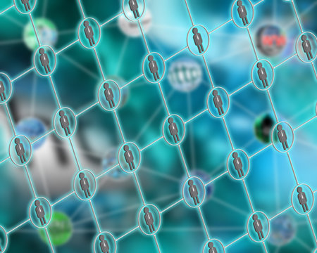 Many abstract images on the theme of computers, Internet and high technology.